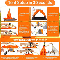 Dog Canopy Shade Shelter Tent for Small Medium Elevated Raised Outdoor Dog Bed Cots, Outside Dog House Pet Sun Umbrella, Quick Setup & No Assembly Needed, Orange 55"X40" (Cots Not Included)