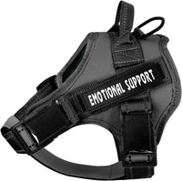 voopet Service Dog Harness, Emotional Support Pet Vest Harness - XX-Large (Pack of 1) / Black