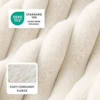 Bedsure ComfyFleece Cute Dog Bed for Small Medium Dogs Washable - M(25" x21" x7") / Cream - image 2