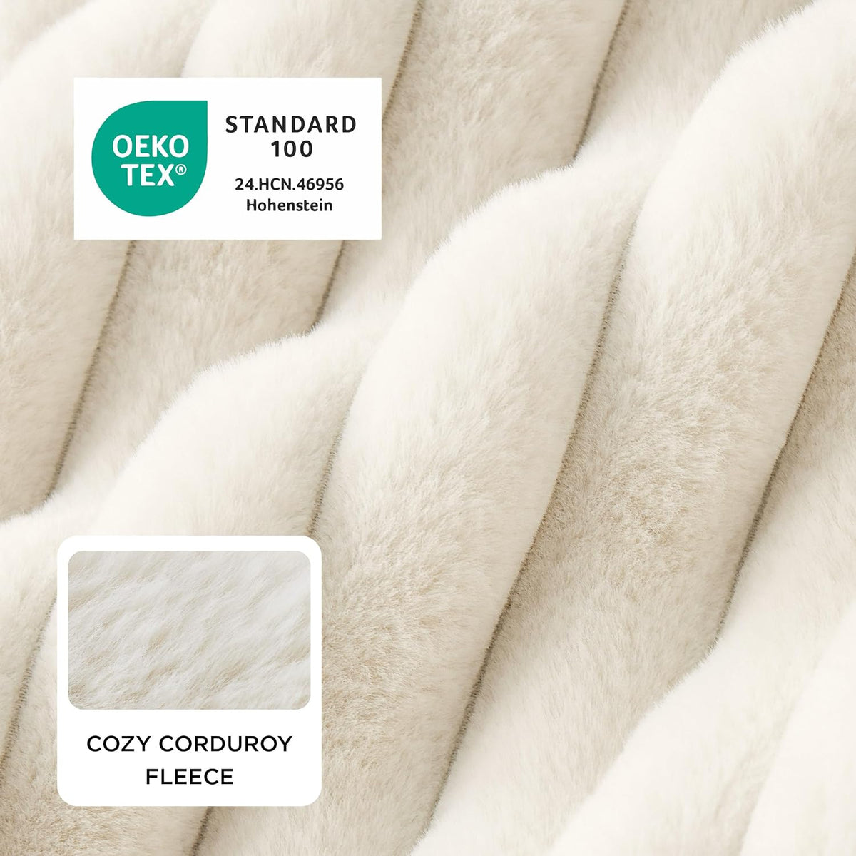 Bedsure ComfyFleece Cute Dog Bed for Small Medium Dogs Washable - M(25" x21" x7") / Cream - image 2