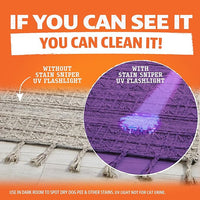 ANGRY ORANGE Pet Odor Eliminator Kit for Dog Urine - Citrus - 24 oz + UV Flashlight