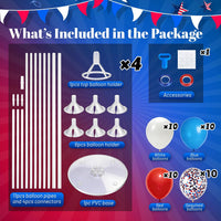 JOYYPOP 4 Sets Balloon Stand Kit For Table - 4 Pack Colorful - image 4