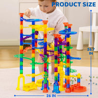 JOYIN 150Pcs Glowing Marble Run - Super Set-207PCS - image 4