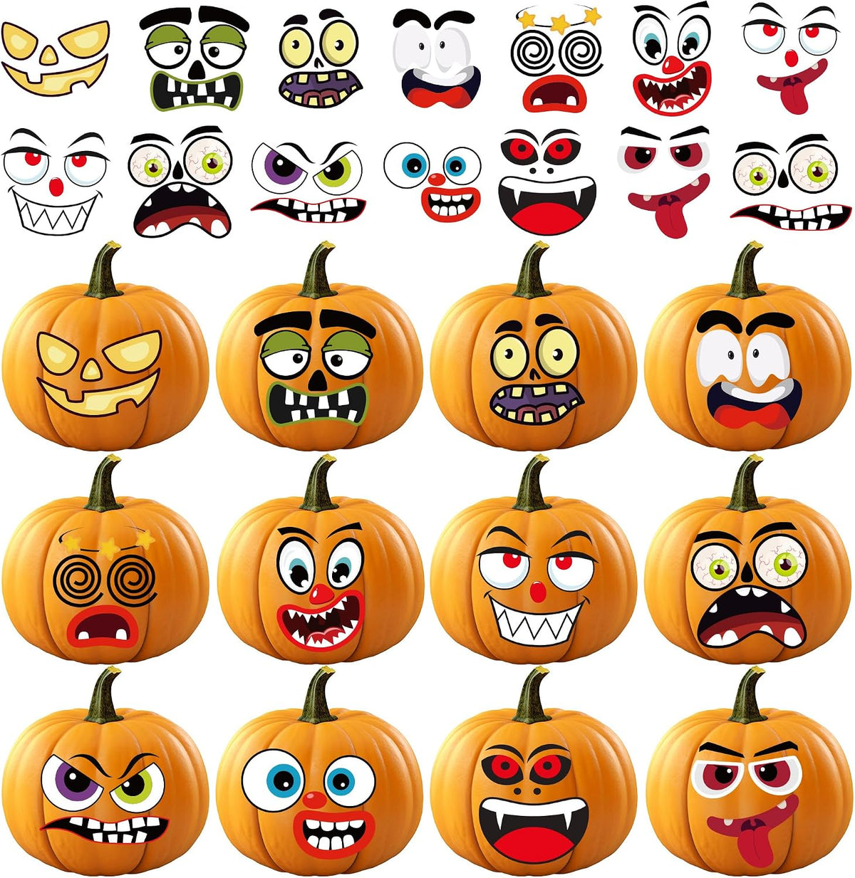 36 Sheets Stickers for Kids, Cute Stickers Pack for Scrapbook - Halloween