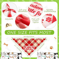 Sweetude 100 Pcs Dog Bandanas Bulk Triangle Bibs Adjustable - Classic - image 4