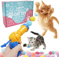 Mewlmart Interactive Cat Toys for Indoor Cats Pink Cat Pom Pom Balls - 30 Pcs