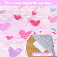 Unicorn Catcher 2 Pack Washable Guinea Pig Cage Liner - Pink Heart / 47X24in - image 4