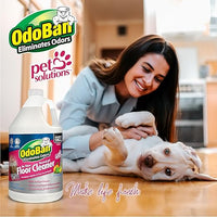 OdoBan Pet Solutions No Rinse Neutral pH Floor Cleaner Concentrate, Made in the USA, Splash O' Citrus Scent, 2 Gallons