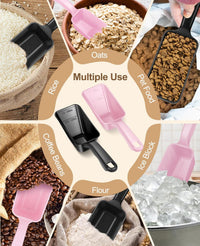 2-Pack Dog Food Scoop 1 Cup - Black and Pink - image 3
