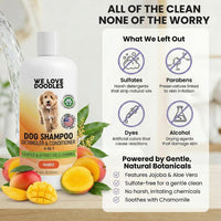 Puppy Shampoo and Conditioner, Tearless Puppy Wash - Dog Shampoo - Mango - image 4