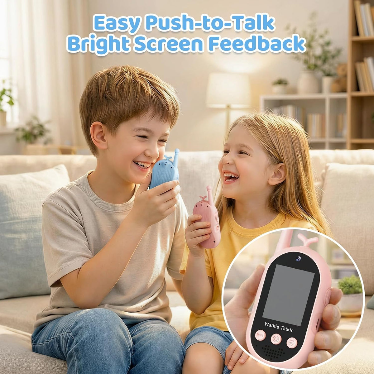Video Walkie Talkies for Kids - Mirror Pink-Mirror Blue - image 2