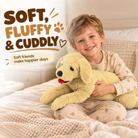 LotFancy Dog Stuffed Animals Plush - Beige / 26 inch (Pack of 3) - image 4