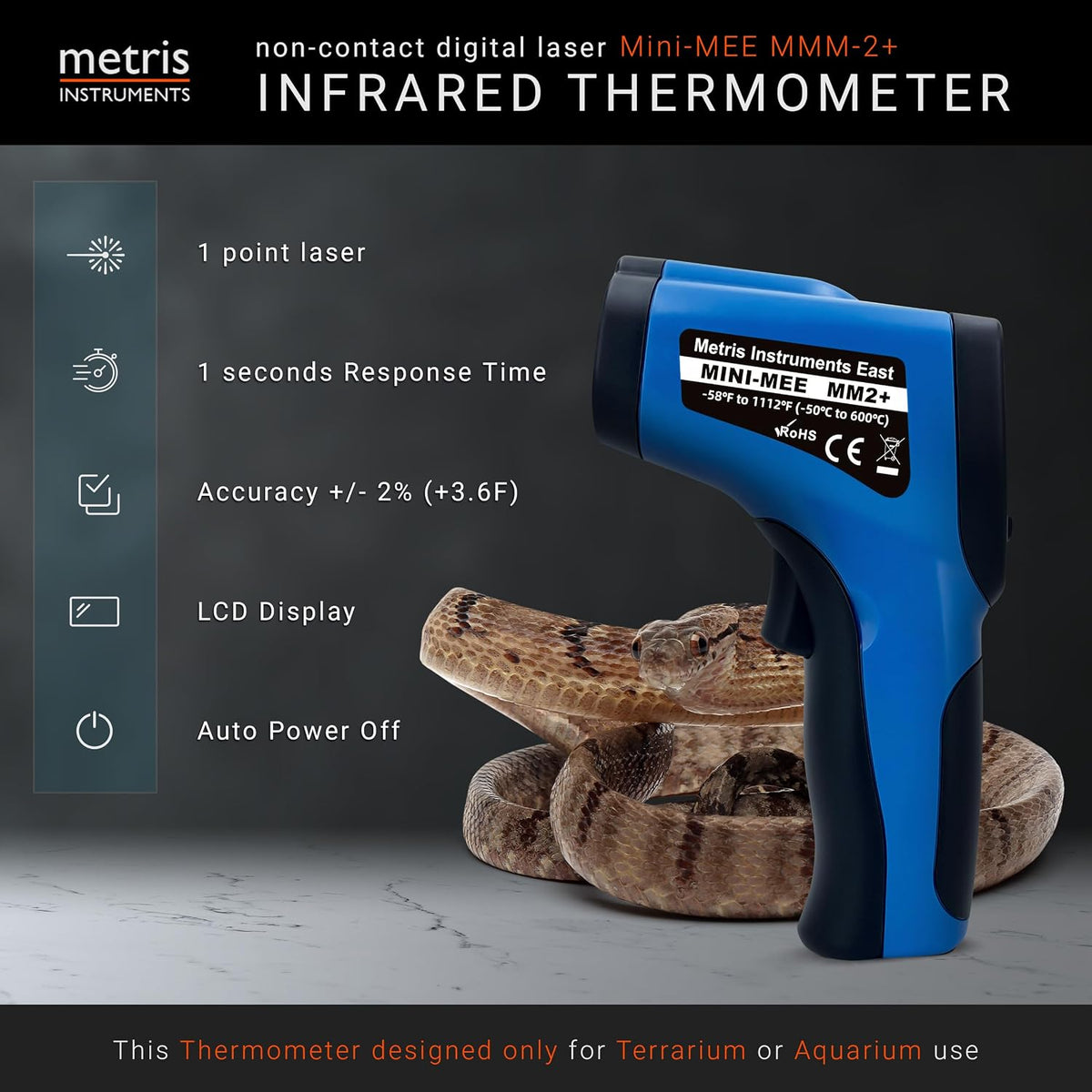 Metris Digital Infrared Thermometer for Aquarium Fish Tank - image 2