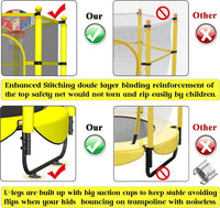 VGMiu 60" Trampoline for Kids - Yellow-BD / 5FT - image 2