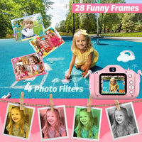 Goopow Kids Selfie Camera Toys for Girls Age 3-9 - Pink - image 3