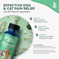 Walk-Easy Dog Hip & Joint Supplement, Effective Dog Pain Relief and Anti-Inflammatory Supplement for Mobility, Canine Joint Pain Relief, ACL Tears, Limping, Knee and Back Aches, Easy to Give 2 Pack