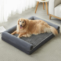 Orthopedic Washable Large Dog Bed for Senior Dog Comfy Sleep – Essentials for Dogs - 54"l x 36"w x 7"th / Dark Grey