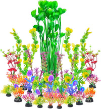 AQUANEAT Artificial Fish Tank Plants - Multi Color