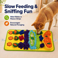 Snuffle Mat for Dogs, Extra Large 32'' x 20'' - Blue-Yellow - image 3