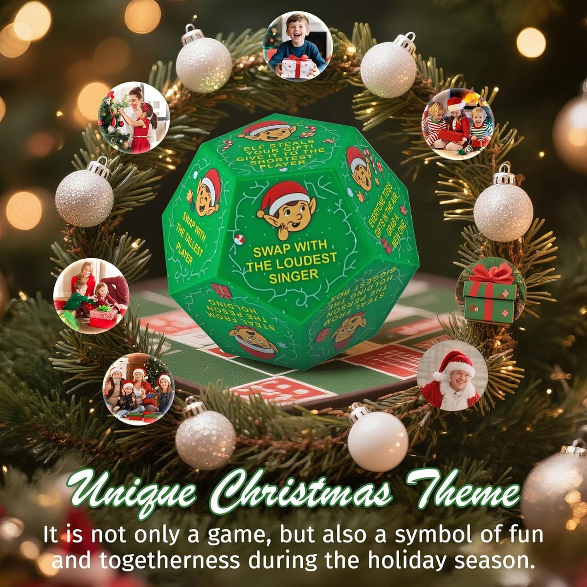 Santa Swap Gift Exchange Dice - Christmas Gift Exchange Party Game Dice - image 4