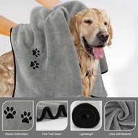 Pet Dog Cat Microfiber Drying Towel Ultra Absorbent Great for Bathing - Multi-colored / 20" x 35" - image 4