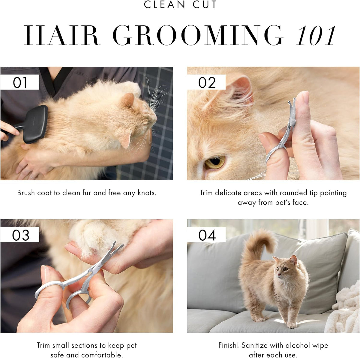 Tweezerman Pet Grooming Scissors-Rounded Tip Trimming Scissor - Scissors - image 4