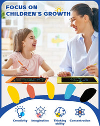 10 Inch LCD Writing Tablet for 3-8 Year Olds - Orange / 10 inch - image 4