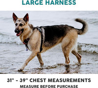 Embark Adventure Dog Harness, Reflective Trim No Pull Dog Harness for Large Dogs - Military Grade Nylon, Front Clip with Gel Lined Handle.