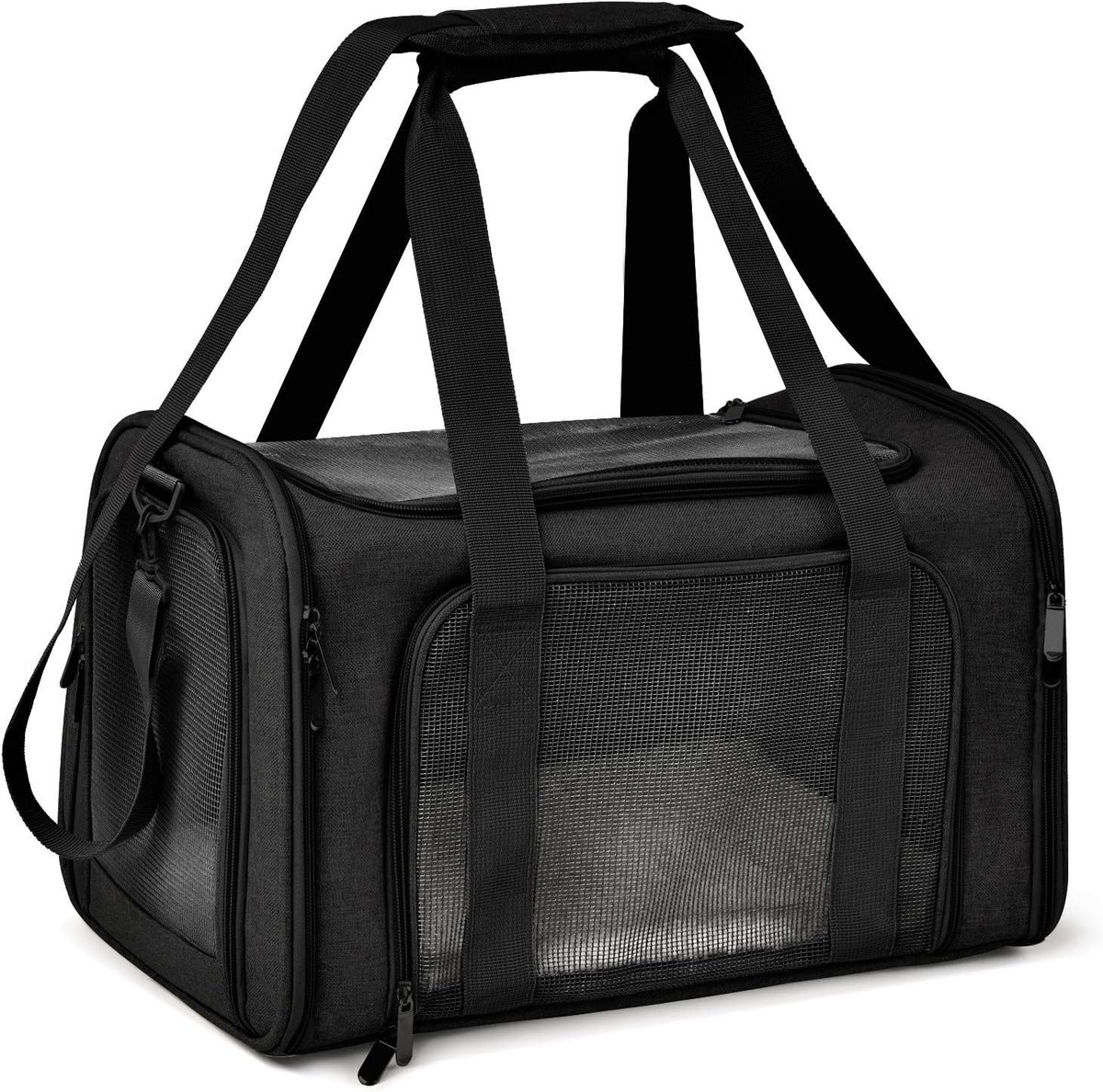 Henkelion Cat Carriers Dog Carrier Pet Carrier For Small / Medium - 20.0"L x 13.0"W x 13.0"H / Black