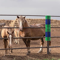 Livestock Scratching Brush, 17.5 x 7.8 Inch Goat Brushes for Grooming, Horse Brushes for Shedding, Livestock Brush with 4 Screws Great for Horse, Elk, Cattle, Pig, Sheep（Green）