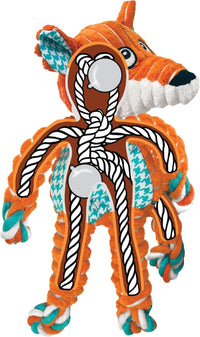 KONG Floppy Knots Rope and Plush Dog Toy - Fox / Medium/Large - image 4