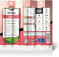 Stick a Day | Specially Formulated 7-in-1 Functions Daily Real Meat Supplement for Cats | Cat Chew Stick & Pet Vitamins Supplements Combination (7-Pack x 4, Salmon)