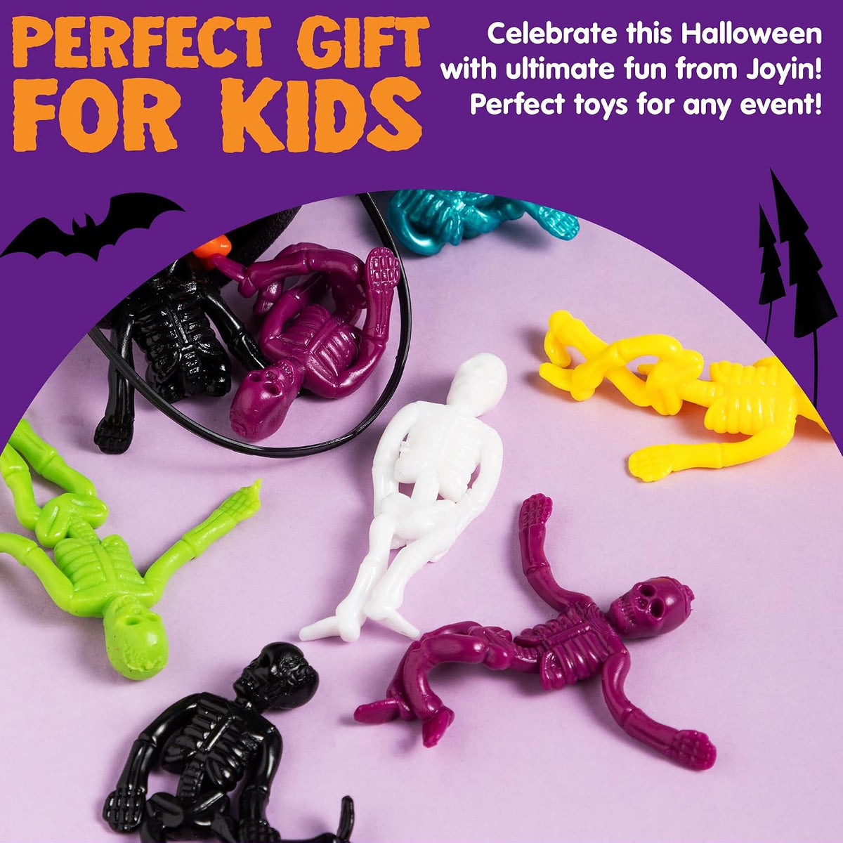 JOYIN 48 PCS Halloween Stretchy Skeletons - 108 - image 2