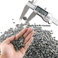 18lb Small Smooth River Rocks Pebbles for Plants & Succulents, Decorative Outdoor Landscaping Garden Rocks, Natural Mexican Beach Pebbles, Gravel for Aquarium, Fish Tanks, Vase and Yard Decor