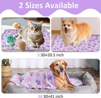 41" x 30" Dog Blankets for Medium Dogs, Cat - 41" x 30" / Purple / 1 - image 4