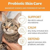 Skout's Honor Probiotic Cat Shampoo & Conditioner with Avocado Oil & Omega-3s, 97% Natural, Paraben & Sulfate-Free, Cruelty-Free, Defend Against Itch, Dryness, Irritation. 16oz, Honeysuckle