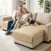 FunFurry Waterproof Dog Blanket, Couch Cover for Dogs Washable - 40 X 50 Inch - 1 Pack / Dark＆light Beige - image 2
