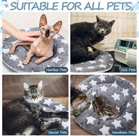 VitalCozy 2 pack of 16 inch self heating cat pads with star pattern - view 3