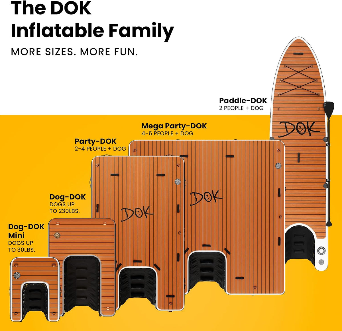 DOK Dog-DOK Inflatable Dock Platform: Safe & Easy Water Access - 8' x 8' / Party-DOK - image 2
