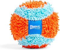 Chuckit! Indoor Fetch Ball Dog Toy, Orange and Blue - Orange & Blue Fetch Ball / 4.75 inches (1 Pack) - image 4