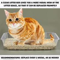 Tessco for you 30 Pack Disposable Litter Boxes for Cats - Clear - image 4