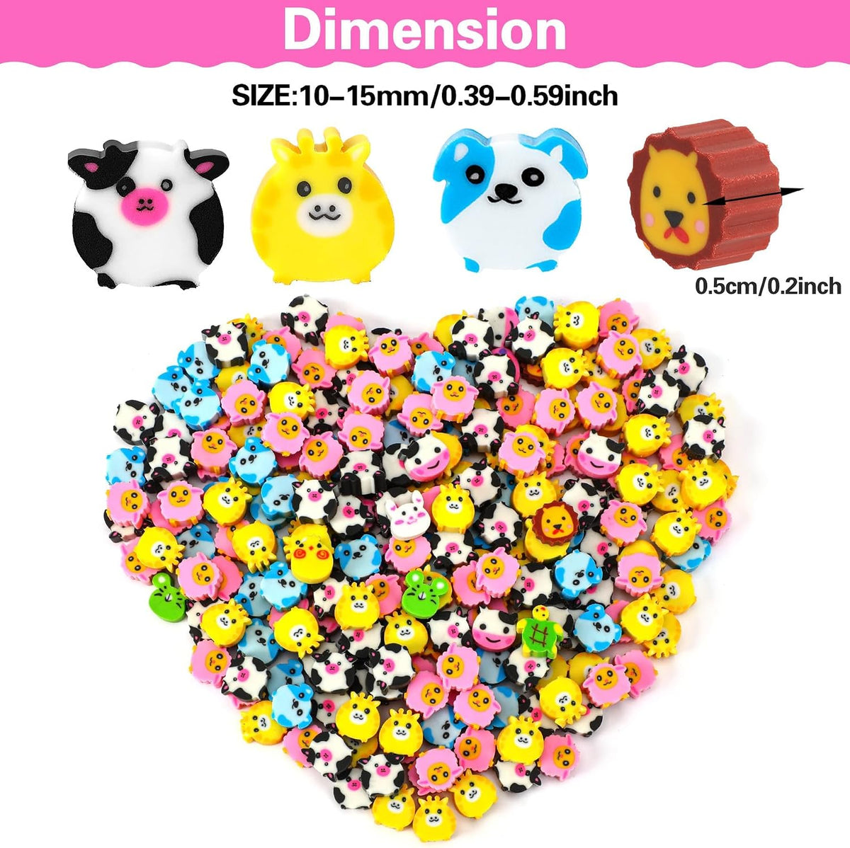 JUNEBRUSHS 150Pcs Fall Mini Erasers - Mixed - image 2