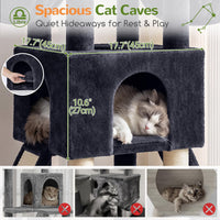 Globlazer Z78 Heavy Duty Cat Tree for 20lbs Large Adult Cats - Dark Grey / 54 inch - image 2