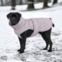 Spark Paws Quilted Dog Winter Coat - Grey / Large - image 3