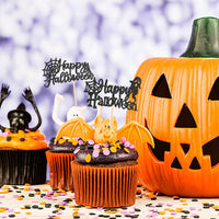 Rsstarxi 24 Pack Ghost Baby Boo Cupcake Toppers Glitter Spooky Little - Design 16 - image 3