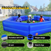 WARSUN 15 ft inflatable gaga ball pit with notched entry and built-in blower - view 32