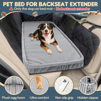 Dog Car Bed, Non-Slip Backseat Extender Pet Mat 50"x24.6"x2" – Essentials for Dogs - Medium (50"L×24.6"W×2"H) / Light Gray - image 2