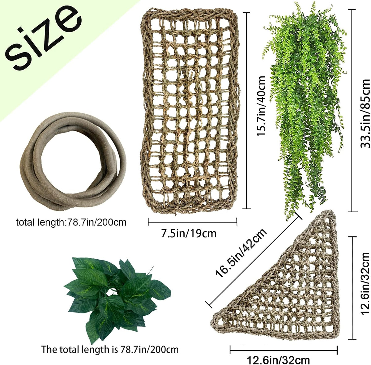Bearded Dragon Tank Hammock - Triangle