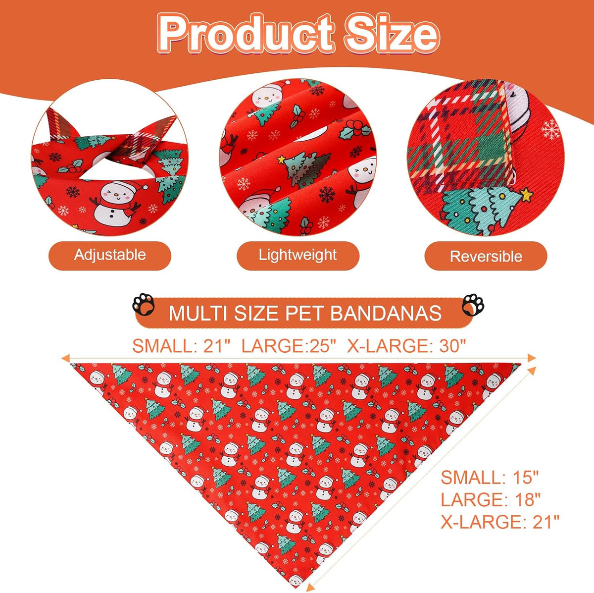 Pink Dog Bandanas Girl Large 2PCS, Summer Spring Plaid Scarf – Essentials for Dogs - Xmas-25Ag-cartoon / X-Large - image 3