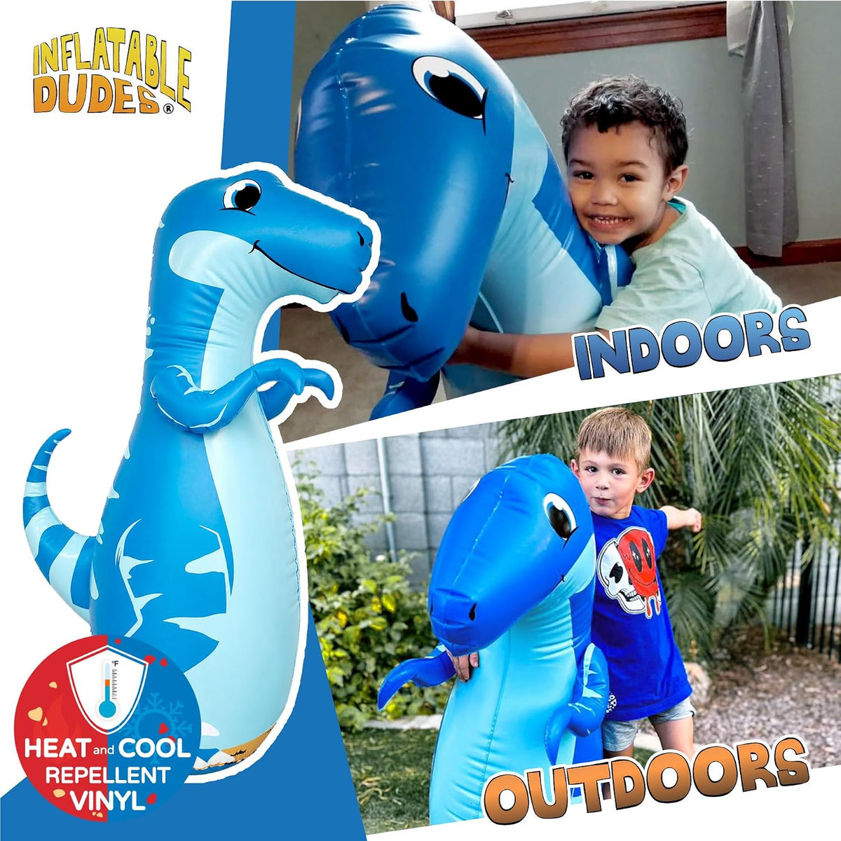 Inflatable Dudes kids punching bag bop bag, 47 inch, with sand-filled base in a ninja design - view 32